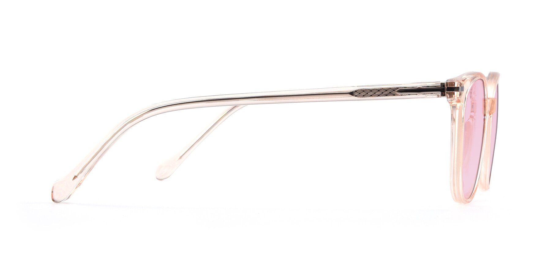Side of 17562 in Transparent Pink with Light Pink Tinted Lenses