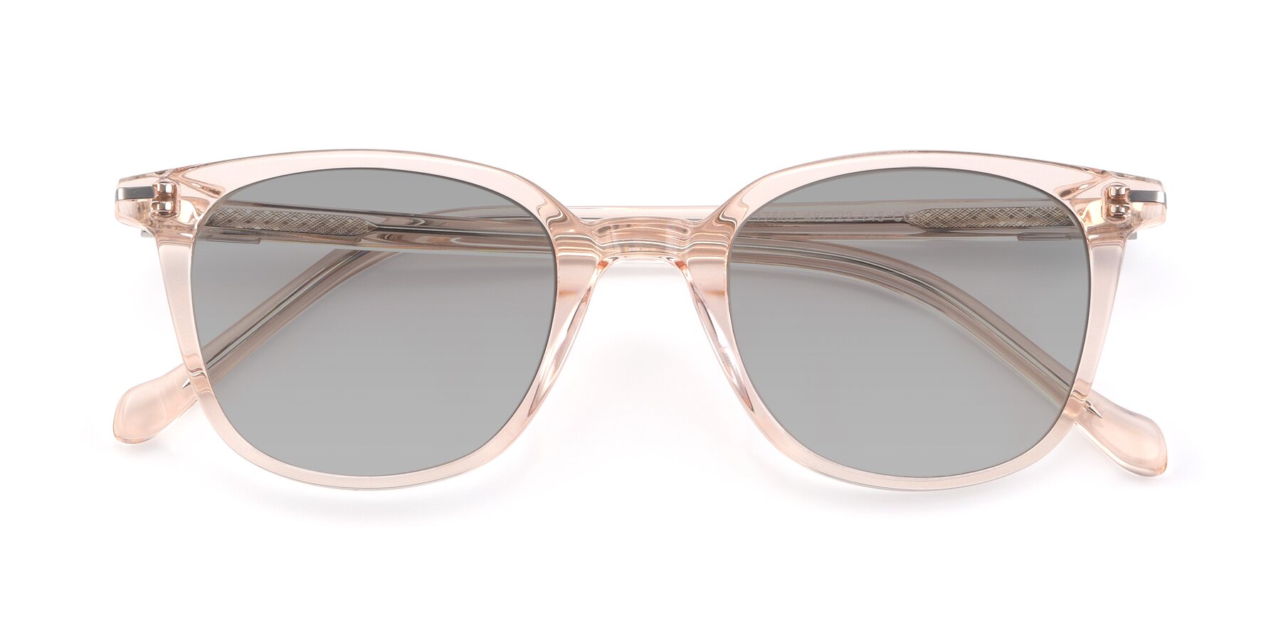 Folded Front of 17562 in Transparent Pink with Light Gray Tinted Lenses