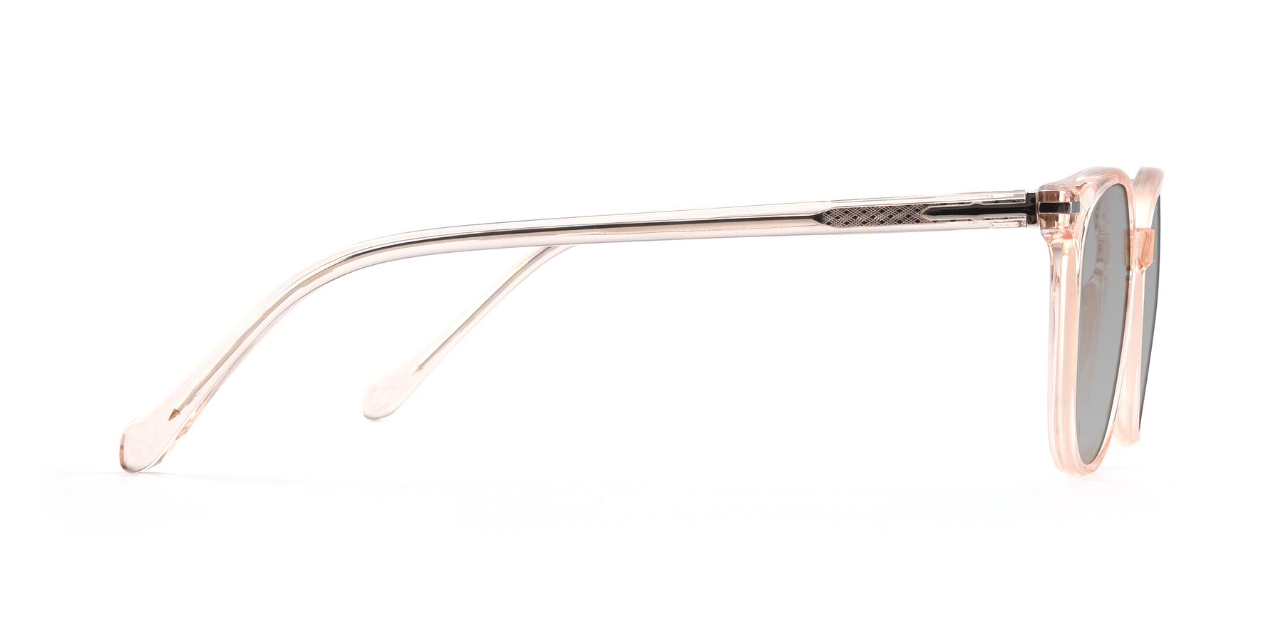 Side of 17562 in Transparent Pink with Light Gray Tinted Lenses