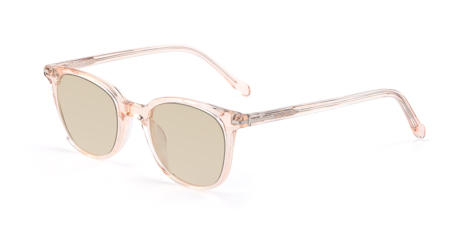 Angle of 17562 in Transparent Pink with Light Brown Tinted Lenses