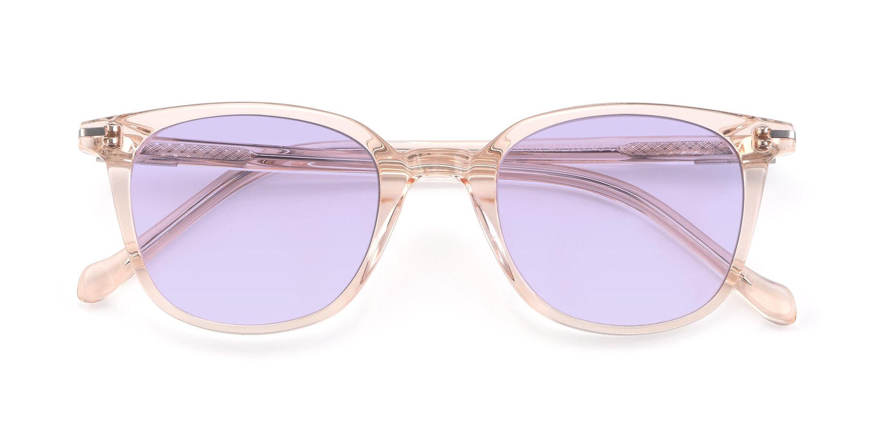 Folded Front of 17562 in Transparent Pink with Light Purple Tinted Lenses