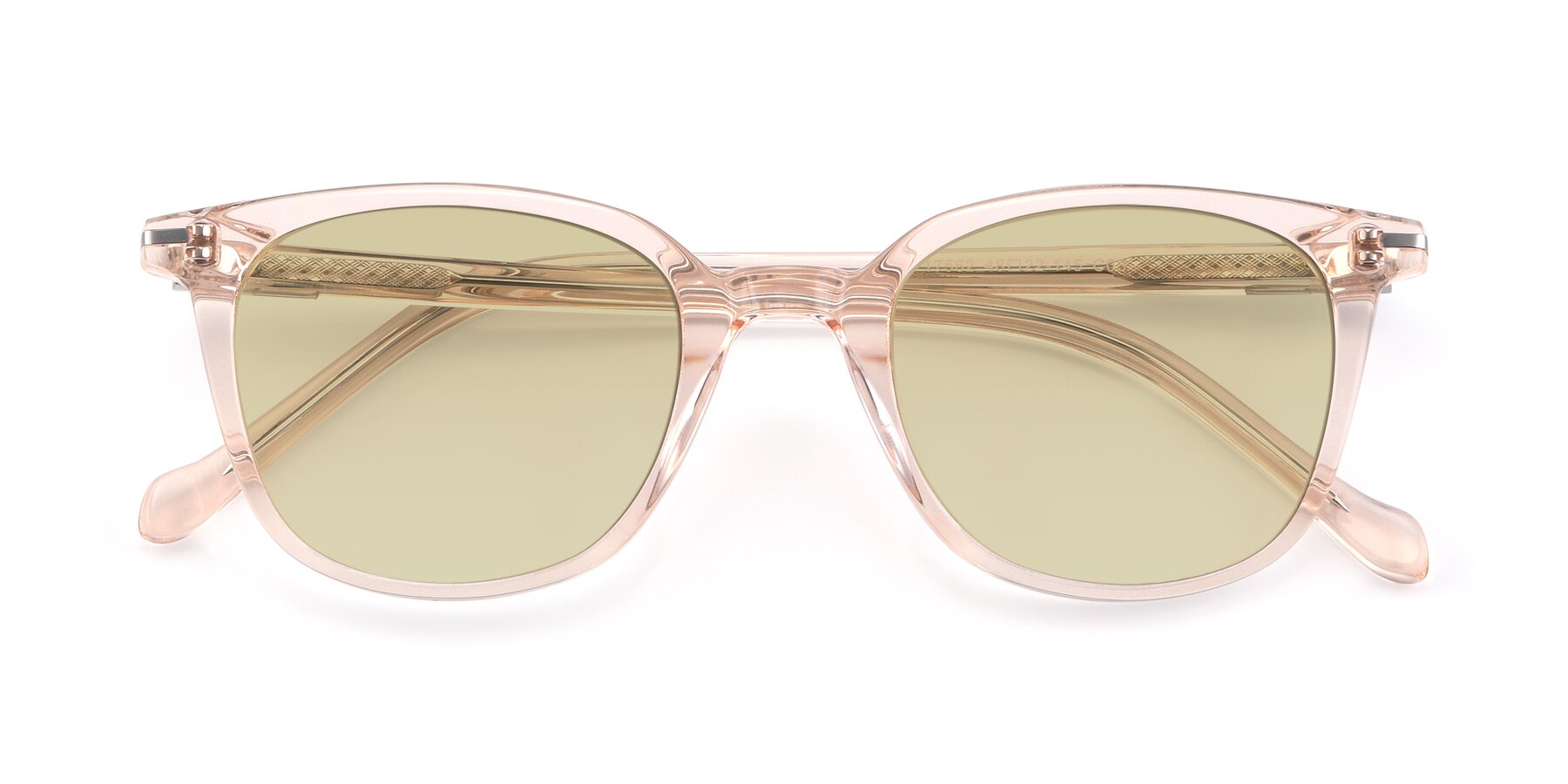 Folded Front of 17562 in Transparent Pink with Light Champagne Tinted Lenses