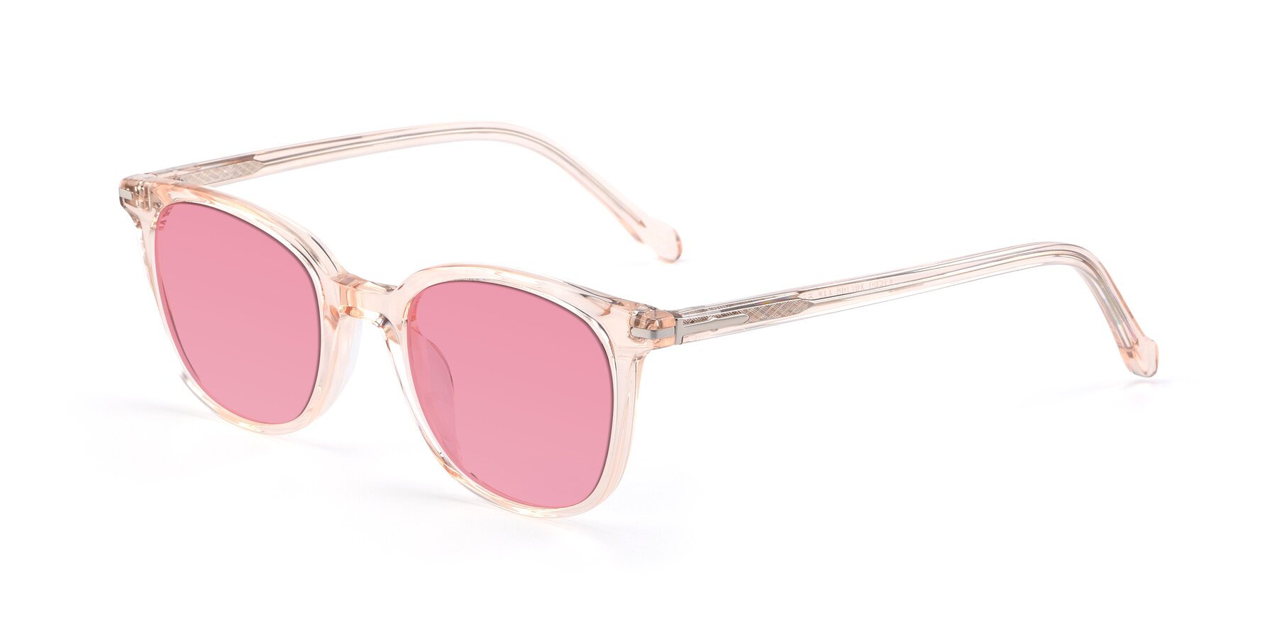 Angle of 17562 in Transparent Pink with Pink Tinted Lenses