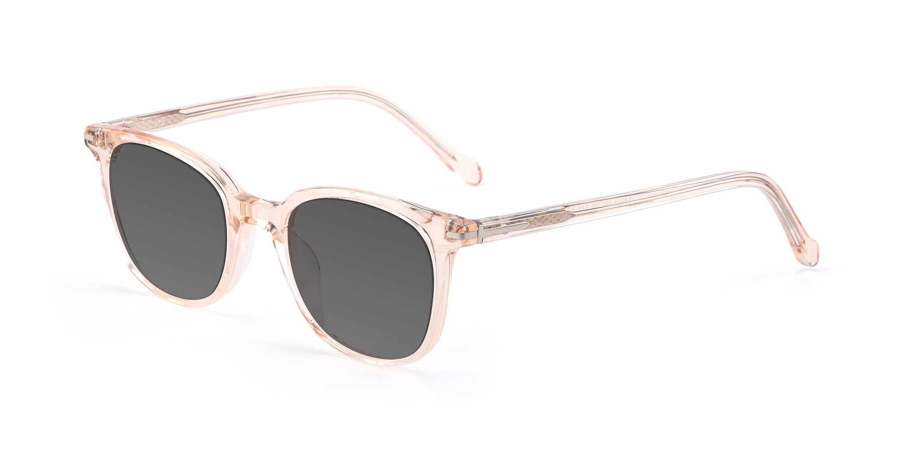 Angle of 17562 in Transparent Pink with Medium Gray Tinted Lenses