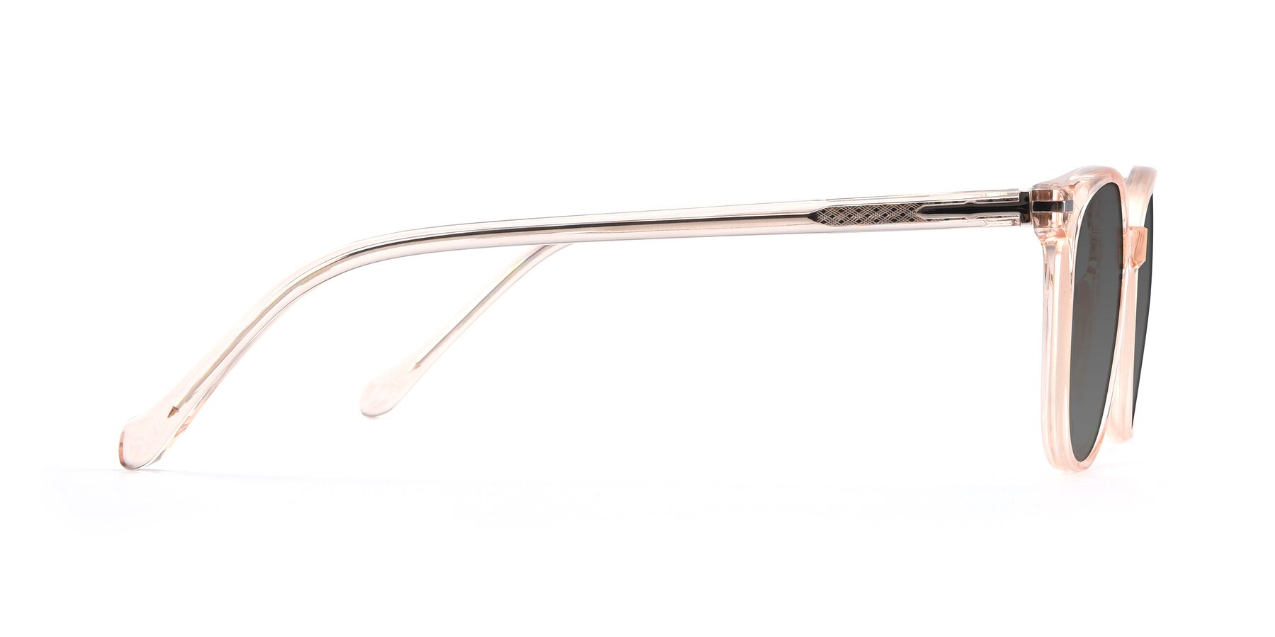 Side of 17562 in Transparent Pink with Medium Gray Tinted Lenses