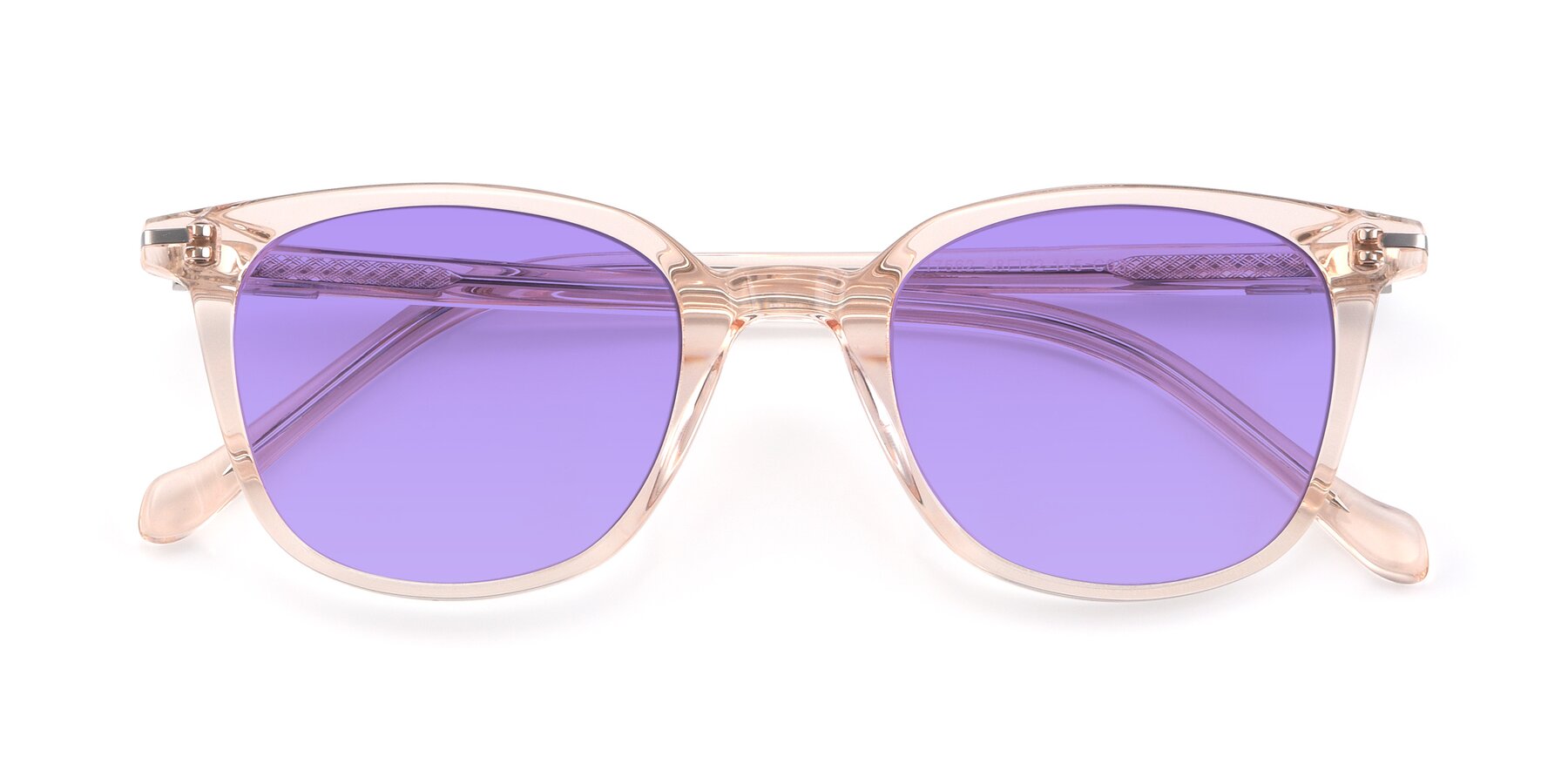 Folded Front of 17562 in Transparent Pink with Medium Purple Tinted Lenses