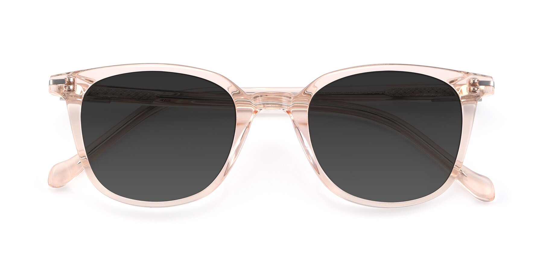 Folded Front of 17562 in Transparent Pink with Gray Tinted Lenses