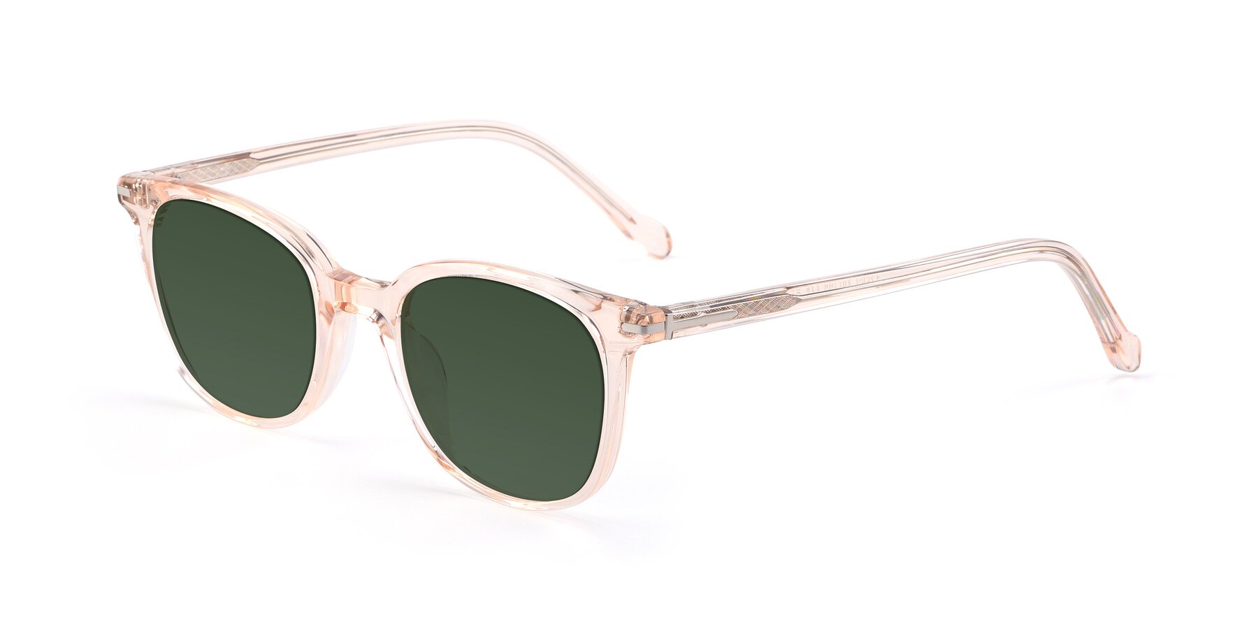 Angle of 17562 in Transparent Pink with Green Tinted Lenses