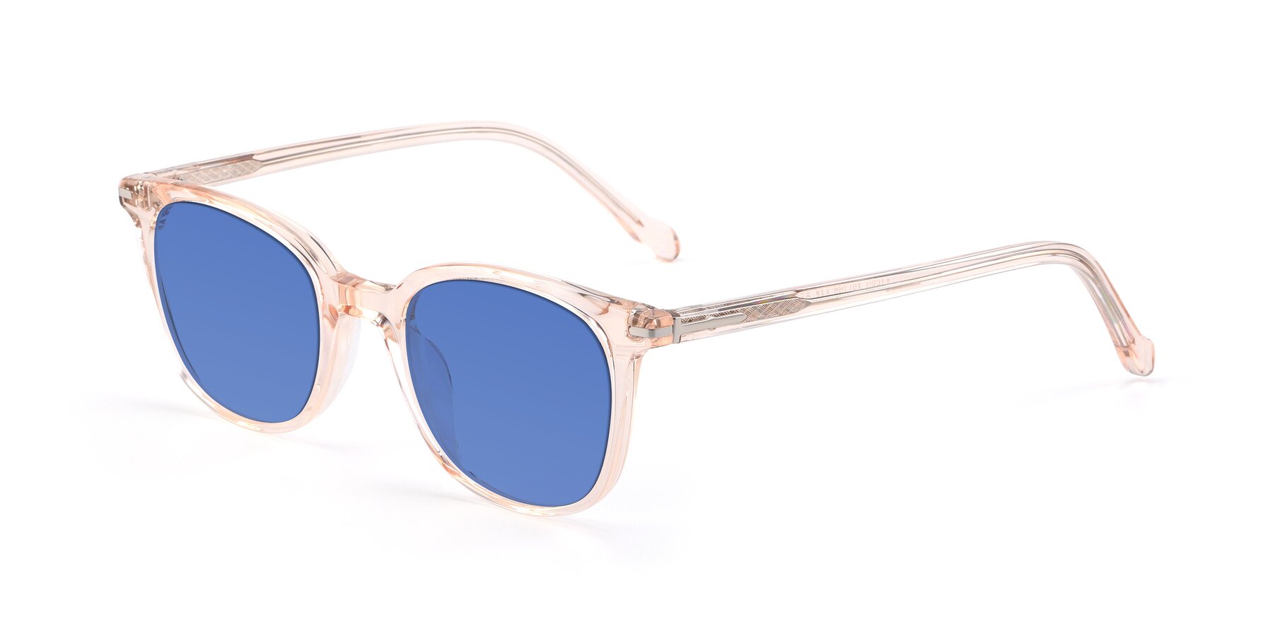 Angle of 17562 in Transparent Pink with Blue Tinted Lenses