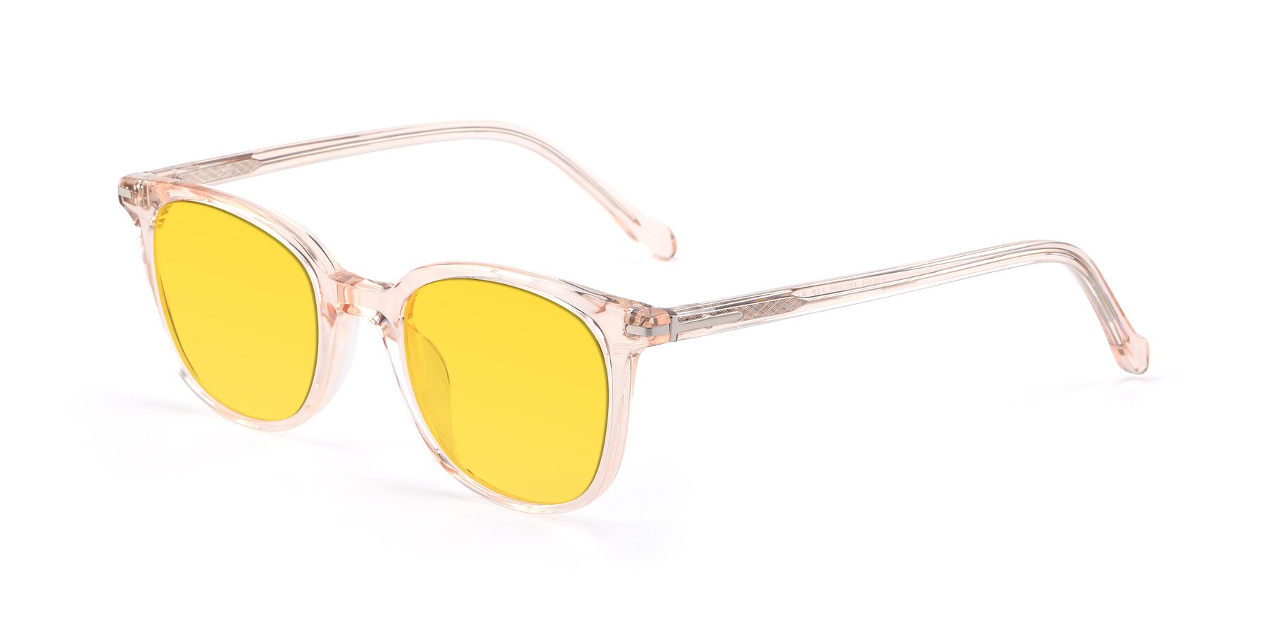 Angle of 17562 in Transparent Pink with Yellow Tinted Lenses