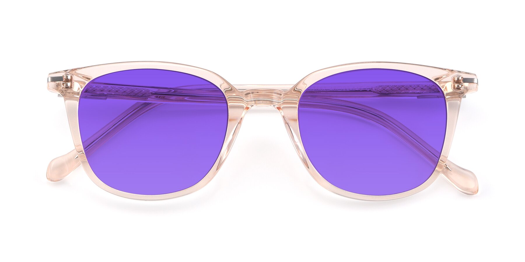 Folded Front of 17562 in Transparent Pink with Purple Tinted Lenses