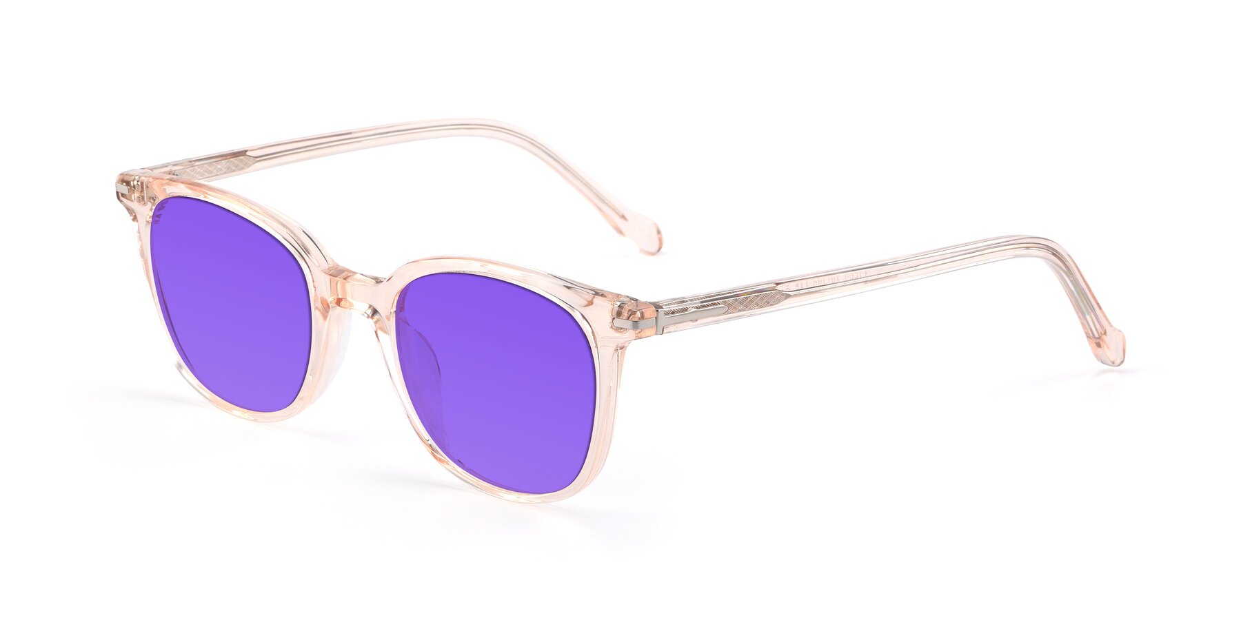 Angle of 17562 in Transparent Pink with Purple Tinted Lenses
