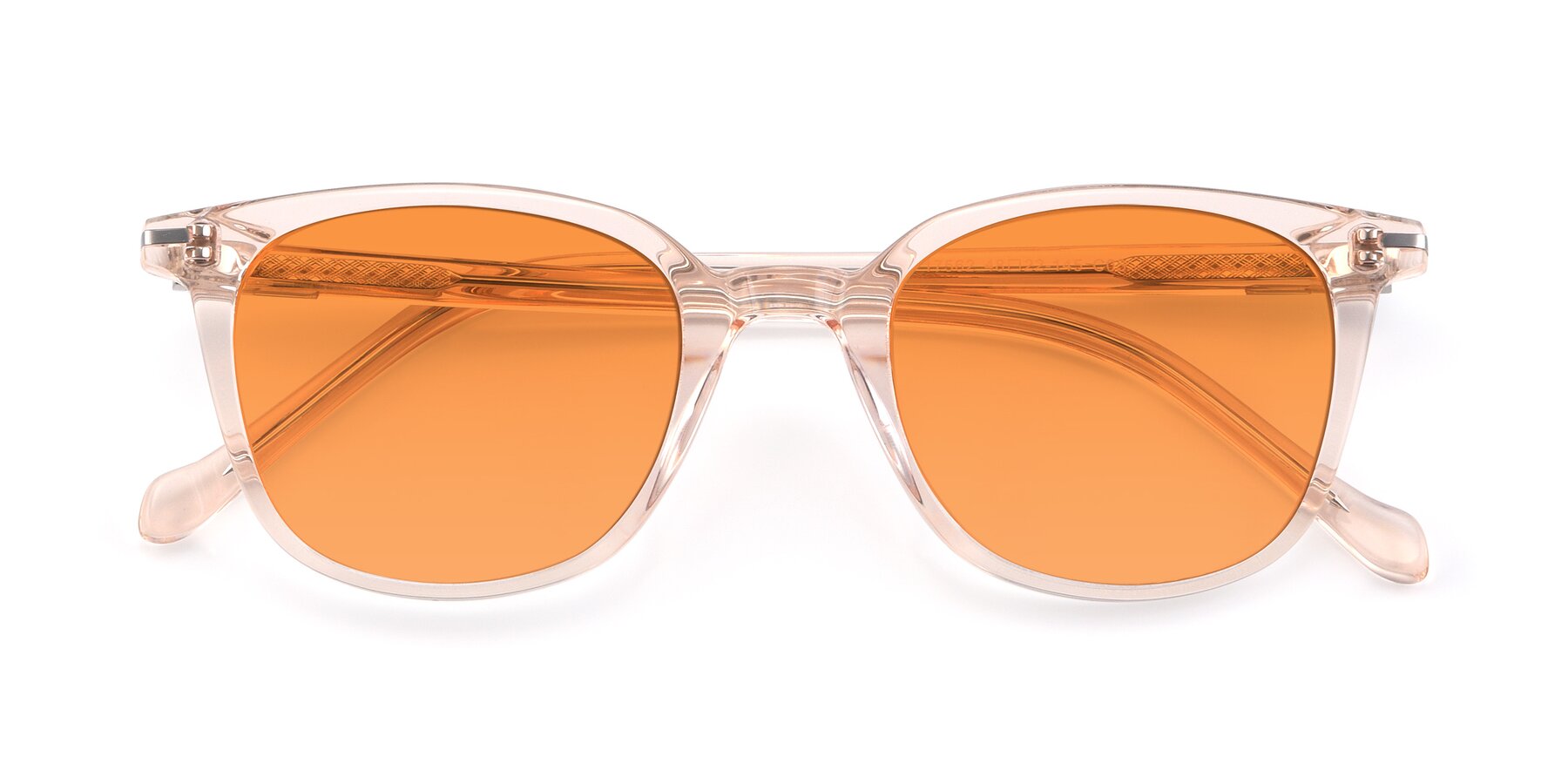 Folded Front of 17562 in Transparent Pink with Orange Tinted Lenses