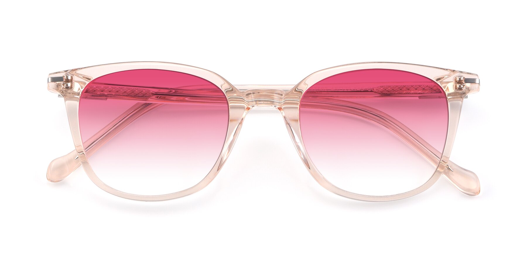 Folded Front of 17562 in Transparent Pink with Pink Gradient Lenses