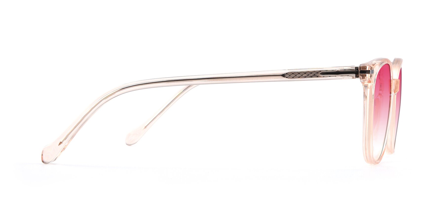 Side of 17562 in Transparent Pink with Pink Gradient Lenses