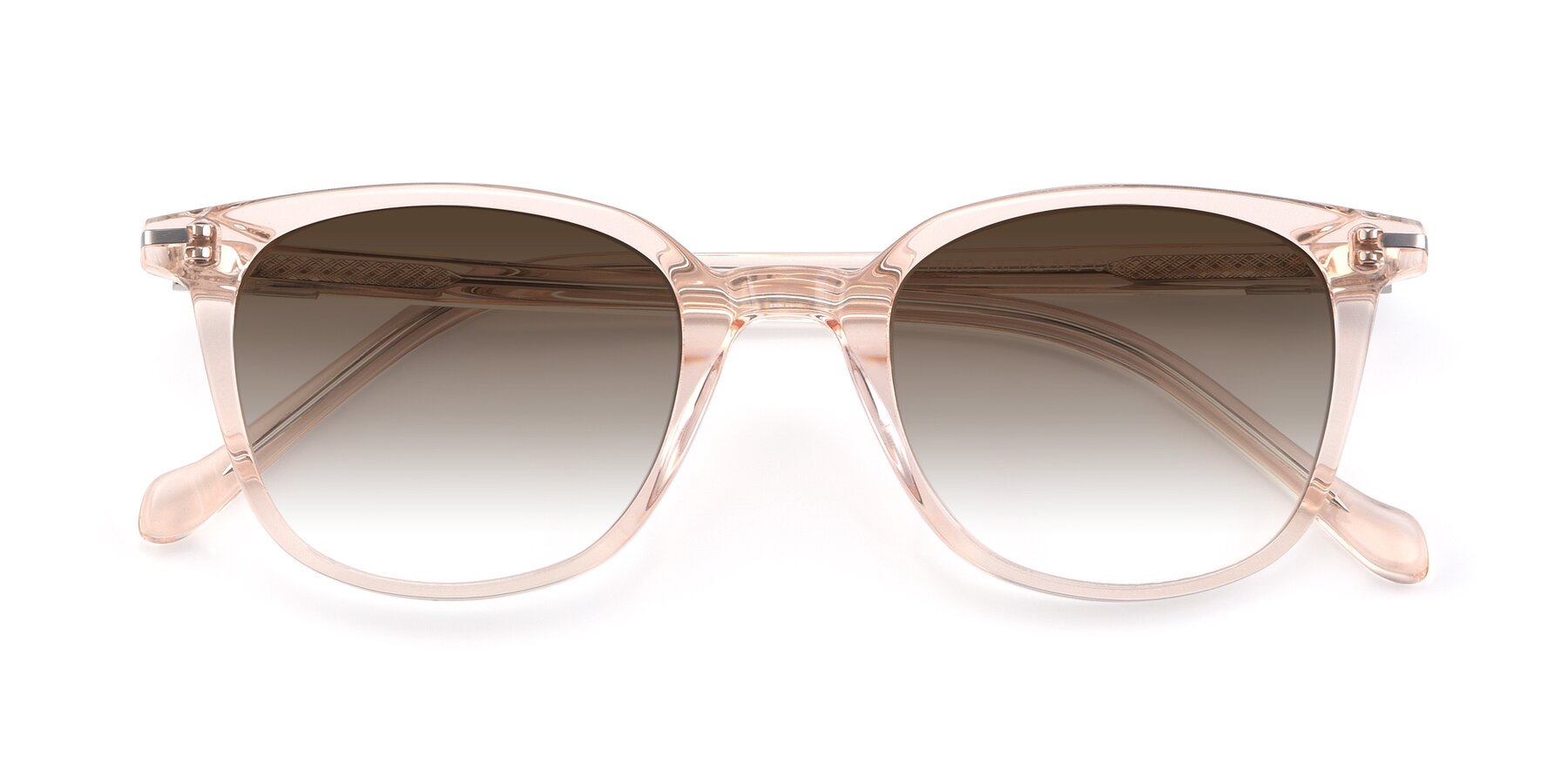 Folded Front of 17562 in Transparent Pink with Brown Gradient Lenses