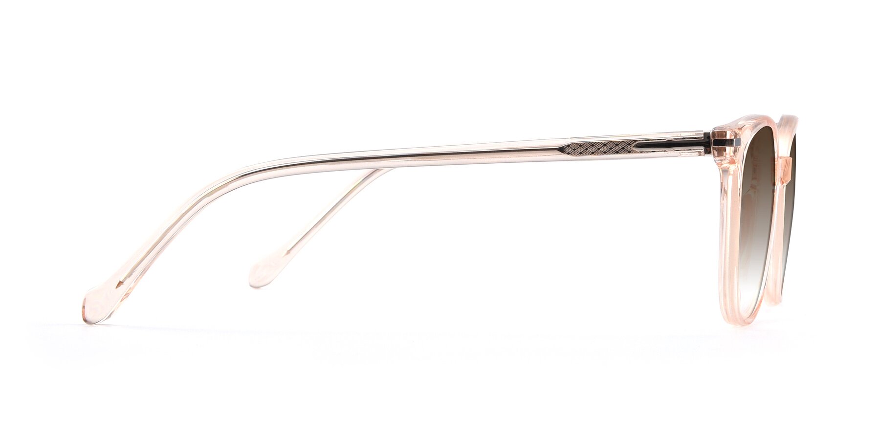 Side of 17562 in Transparent Pink with Brown Gradient Lenses