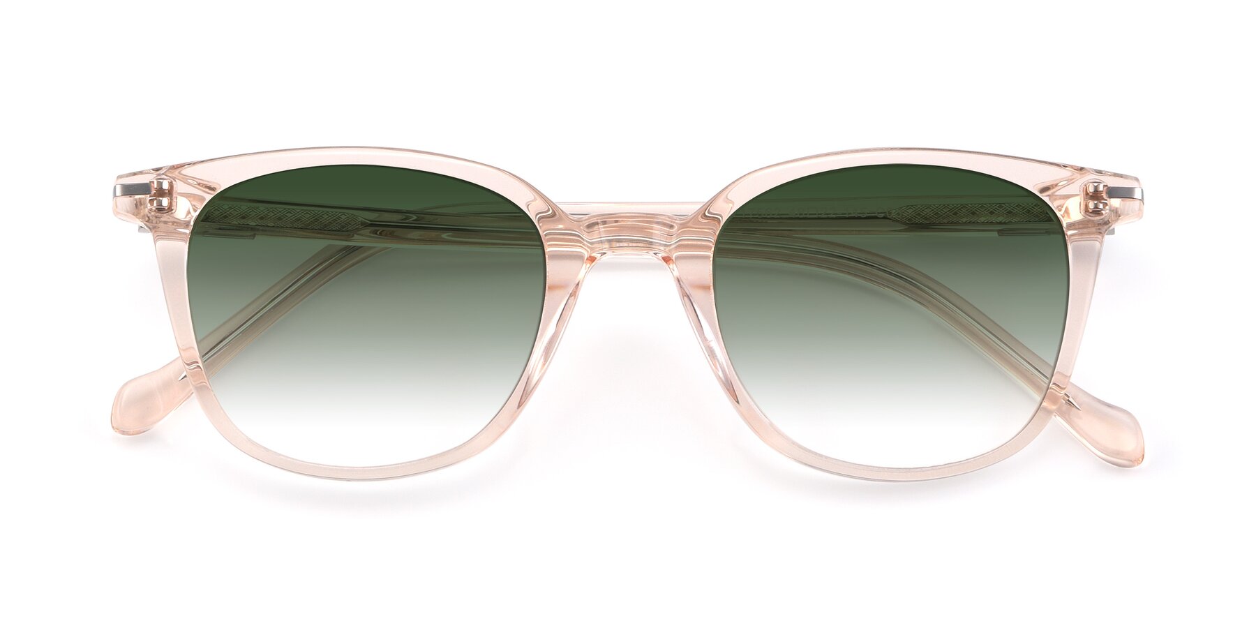 Folded Front of 17562 in Transparent Pink with Green Gradient Lenses