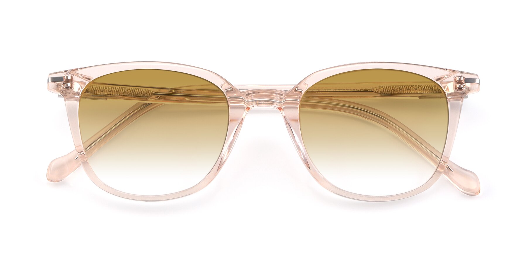 Folded Front of 17562 in Transparent Pink with Champagne Gradient Lenses