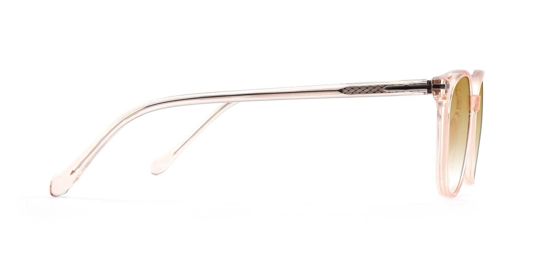 Side of 17562 in Transparent Pink with Champagne Gradient Lenses