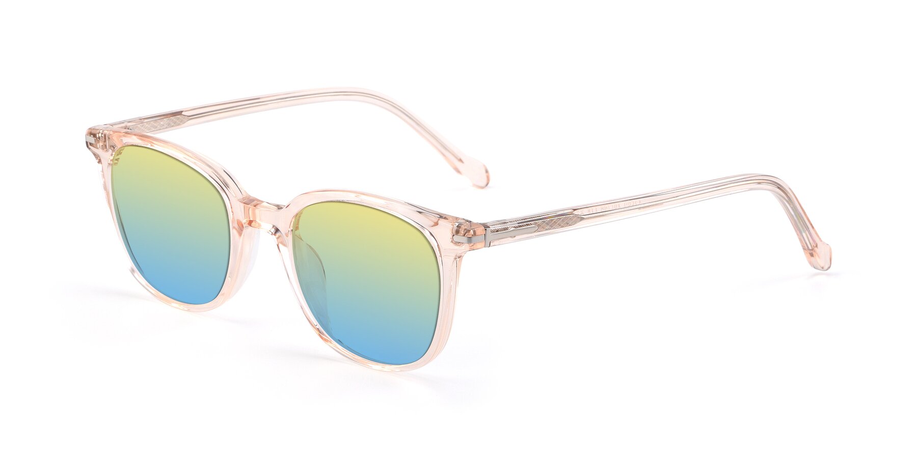 Angle of 17562 in Transparent Pink with Yellow / Blue Gradient Lenses