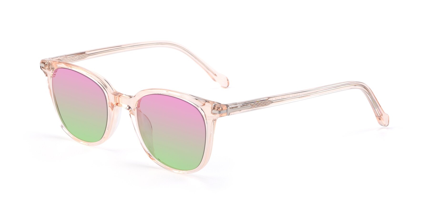 Angle of 17562 in Transparent Pink with Pink / Green Gradient Lenses