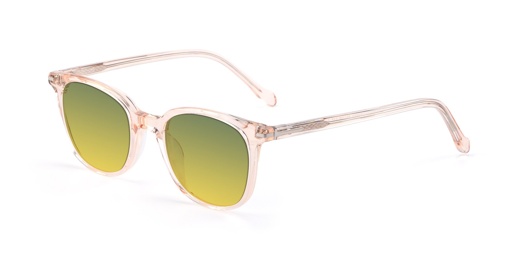 Angle of 17562 in Transparent Pink with Green / Yellow Gradient Lenses