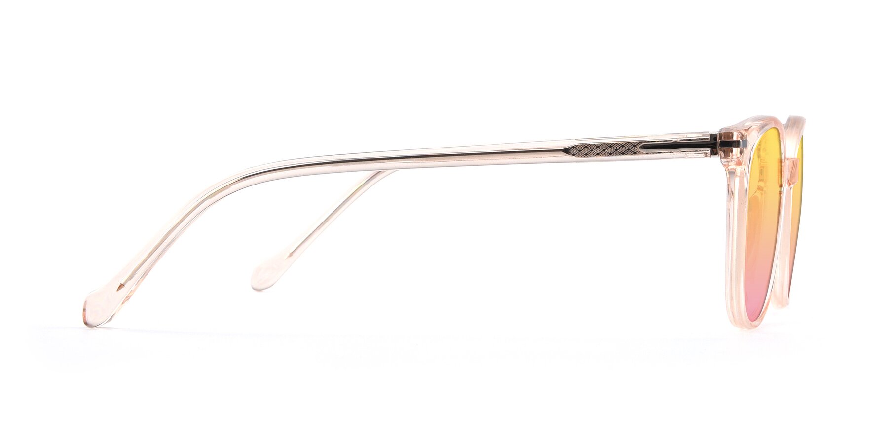 Side of 17562 in Transparent Pink with Yellow / Pink Gradient Lenses