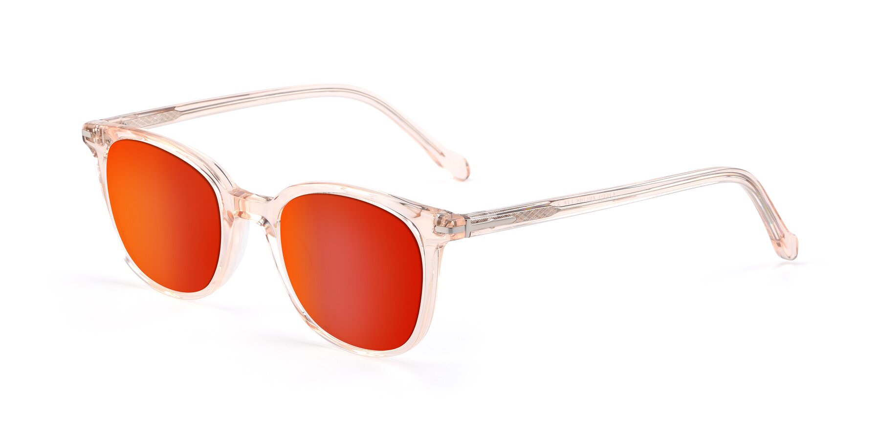 Angle of 17562 in Transparent Pink with Red Gold Mirrored Lenses