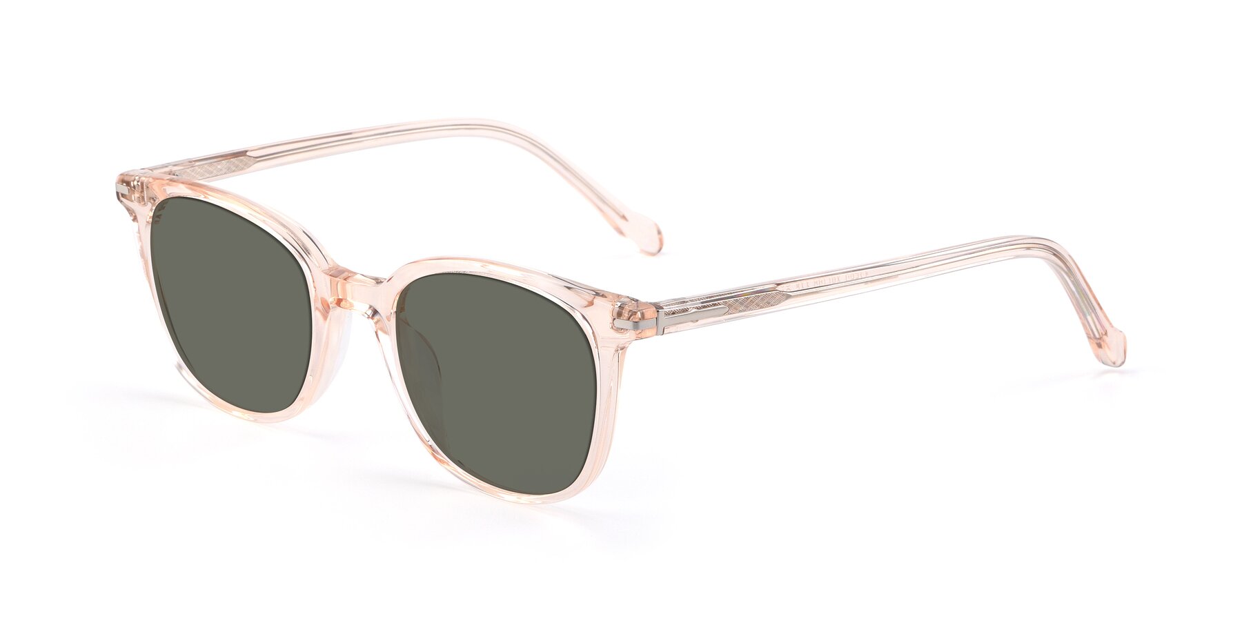 Angle of 17562 in Transparent Pink with Gray Polarized Lenses
