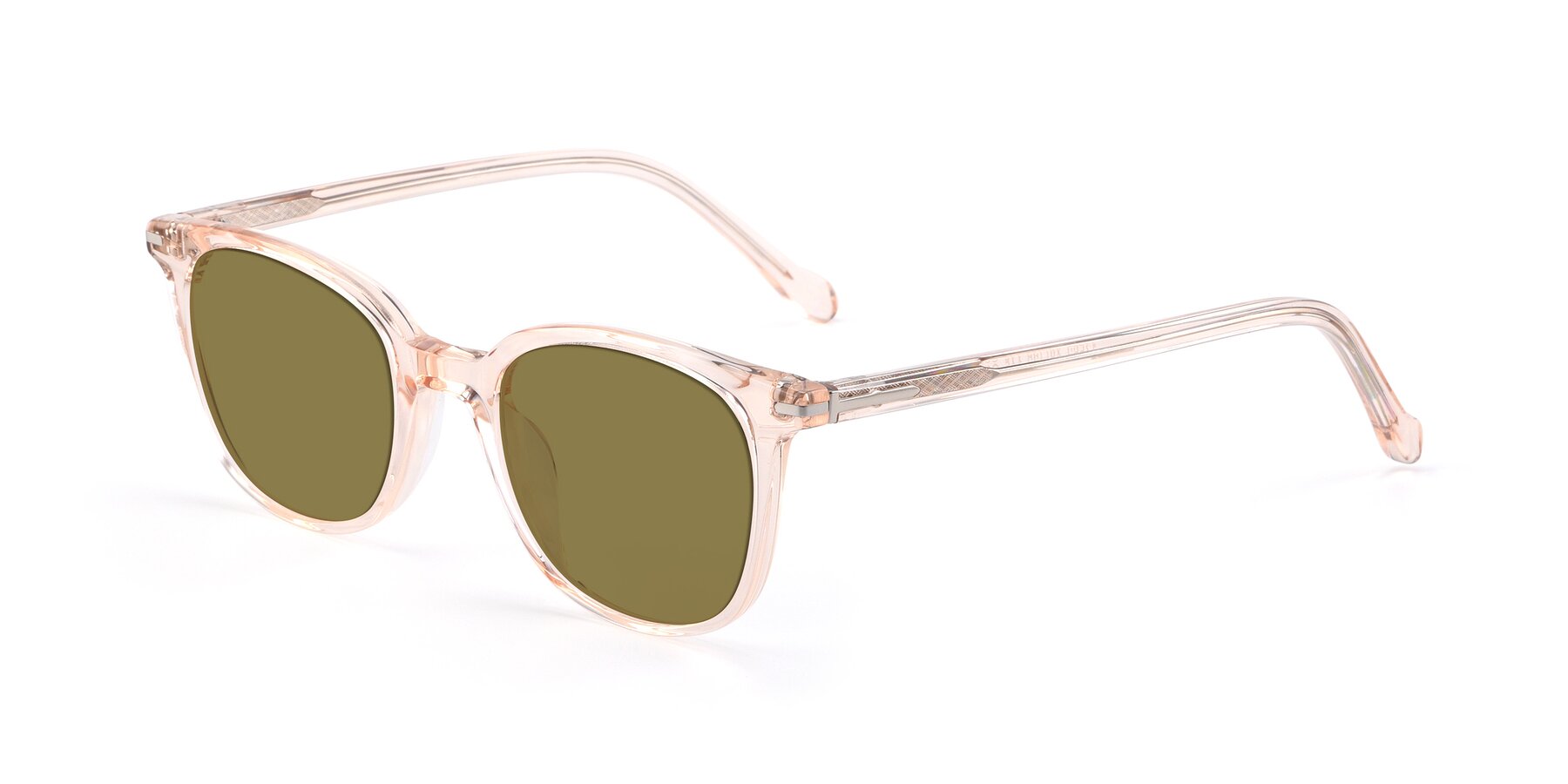 Angle of 17562 in Transparent Pink with Brown Polarized Lenses