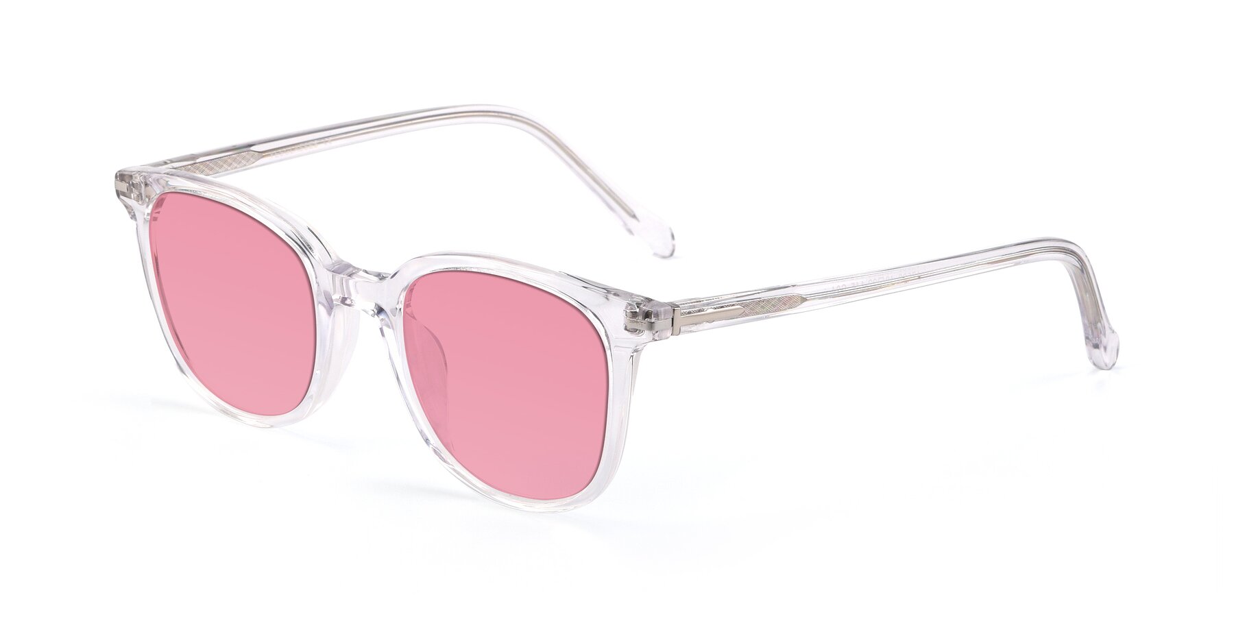 Angle of 17562 in Clear with Pink Tinted Lenses