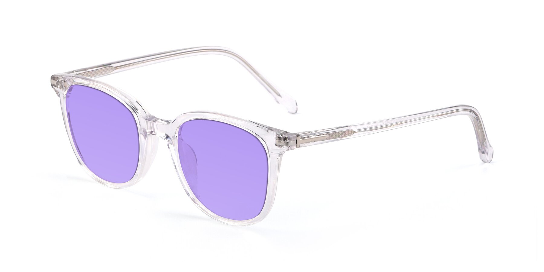 Angle of 17562 in Clear with Medium Purple Tinted Lenses