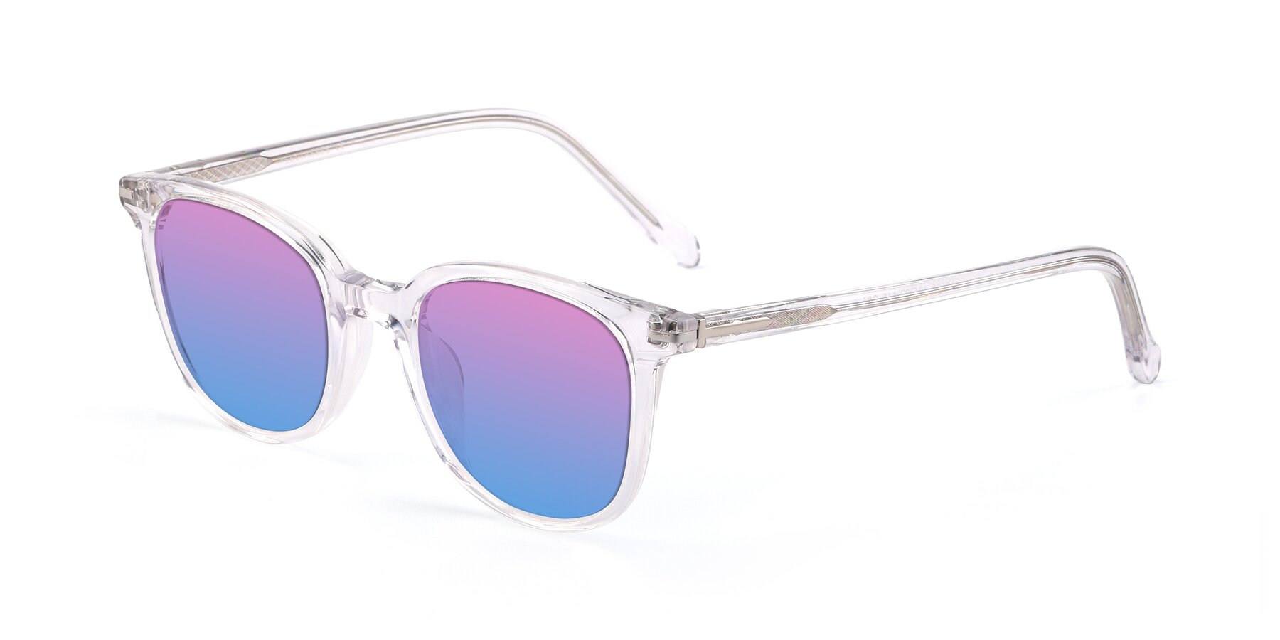 Angle of 17562 in Clear with Pink / Blue Gradient Lenses