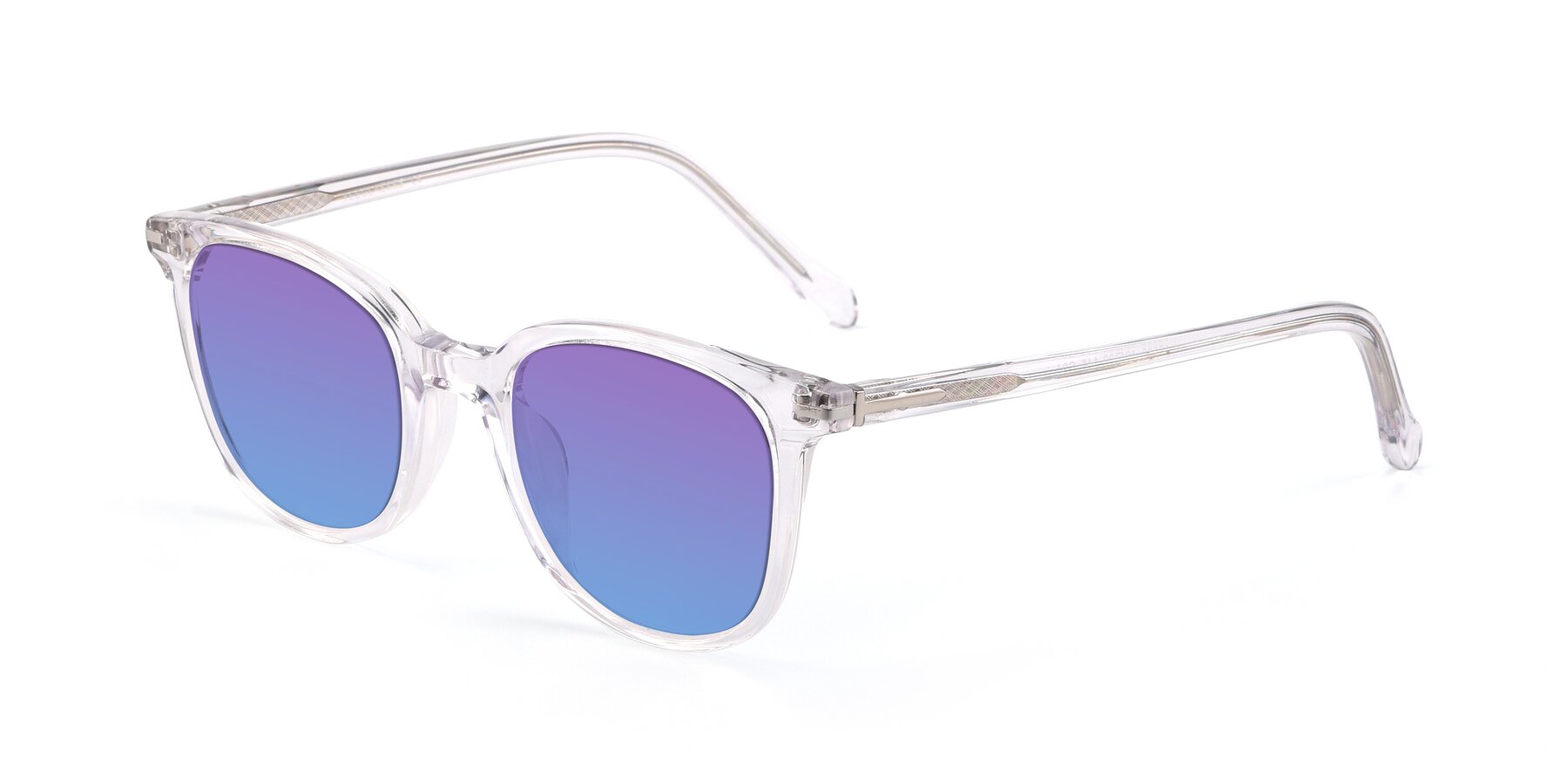 Angle of 17562 in Clear with Purple / Blue Gradient Lenses