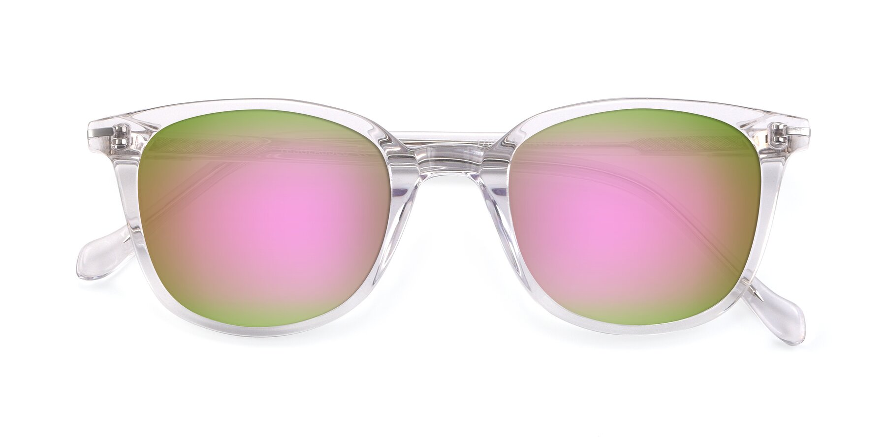 Folded Front of 17562 in Clear with Pink Mirrored Lenses