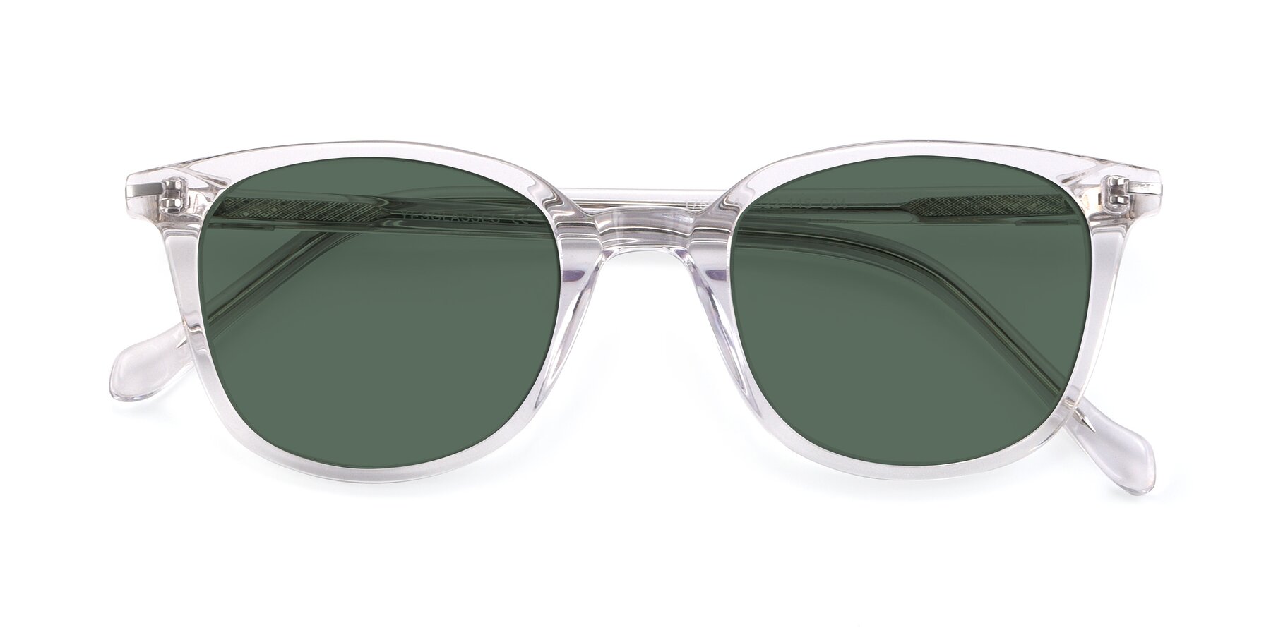 Folded Front of 17562 in Clear with Green Polarized Lenses