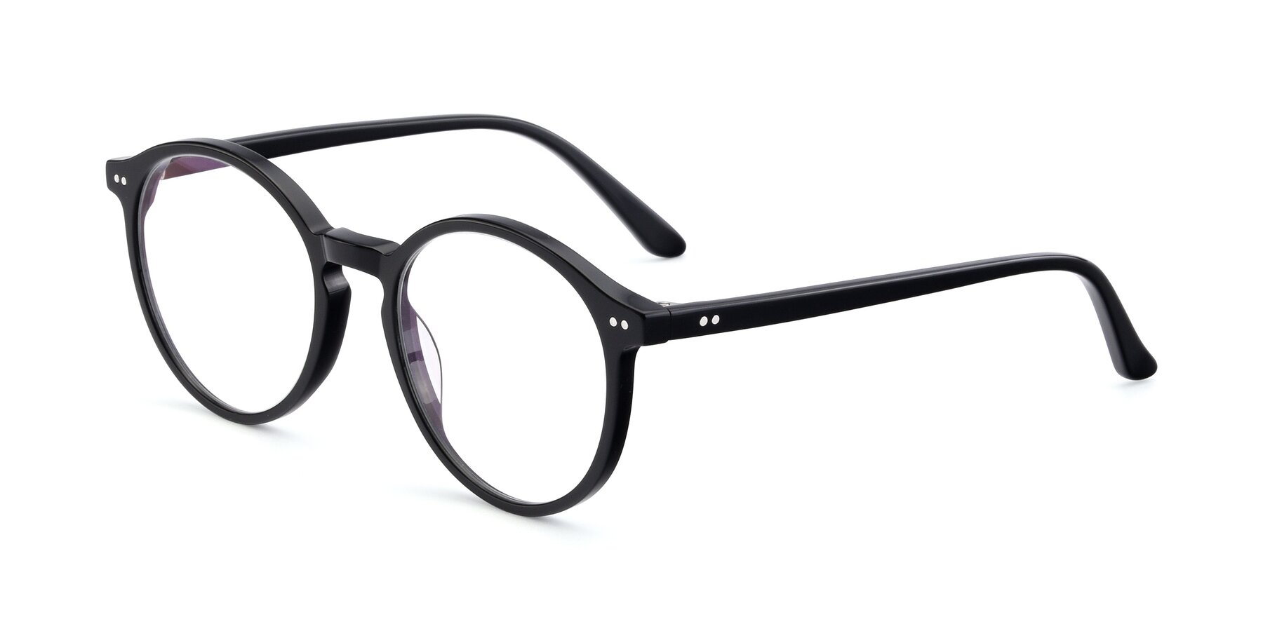 Angle of 17571 in Black with Clear Blue Light Blocking Lenses