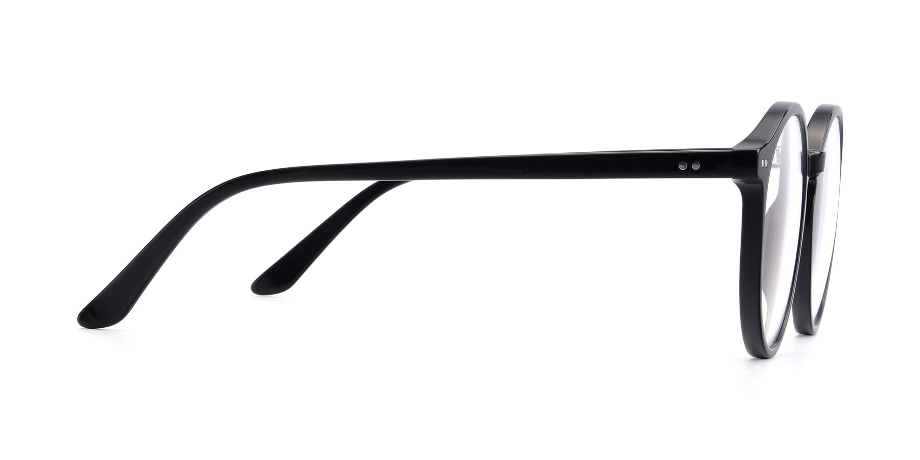 Side of 17571 in Black with Clear Blue Light Blocking Lenses