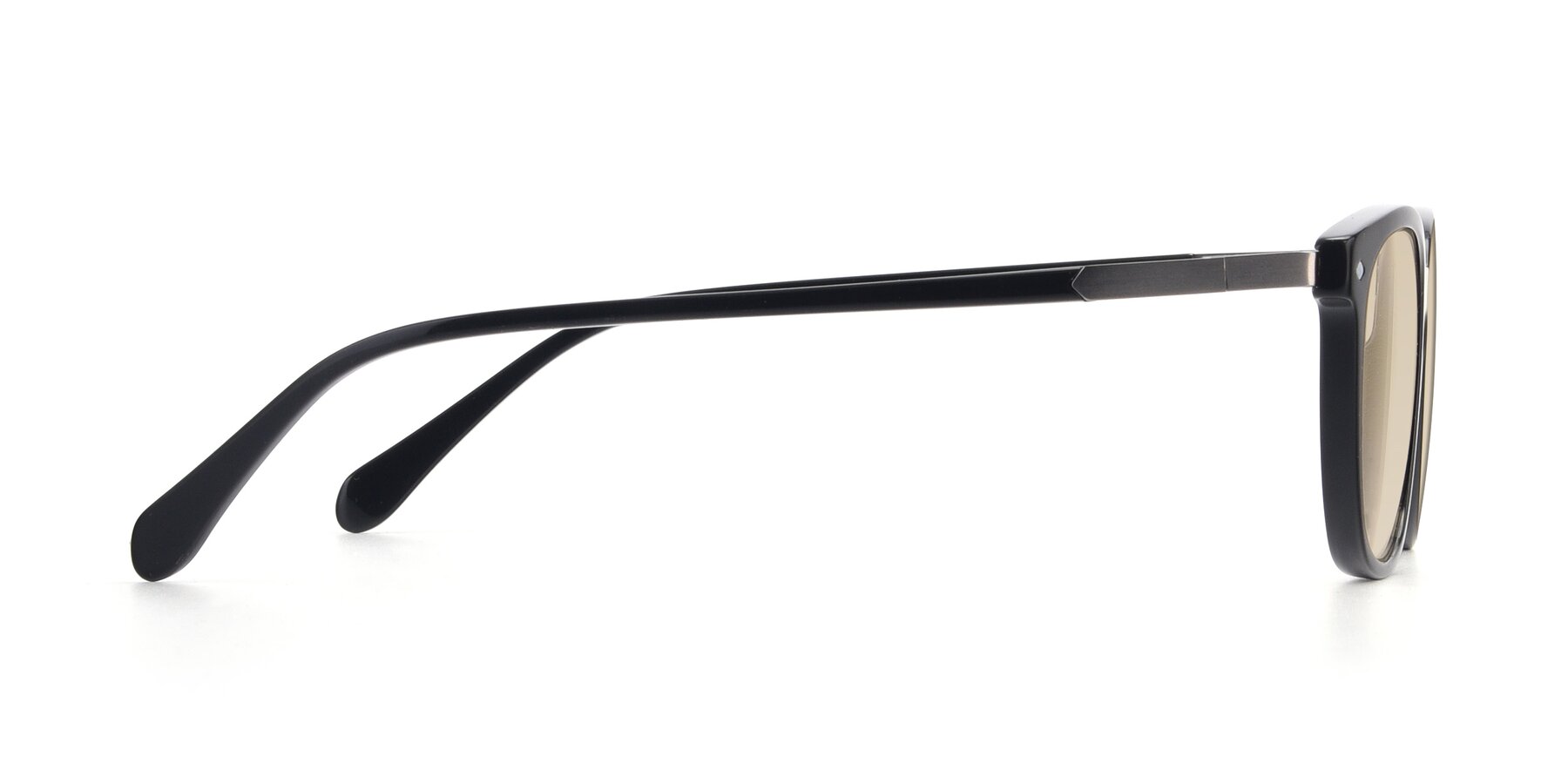 Side of 17578 in Black with Light Brown Tinted Lenses