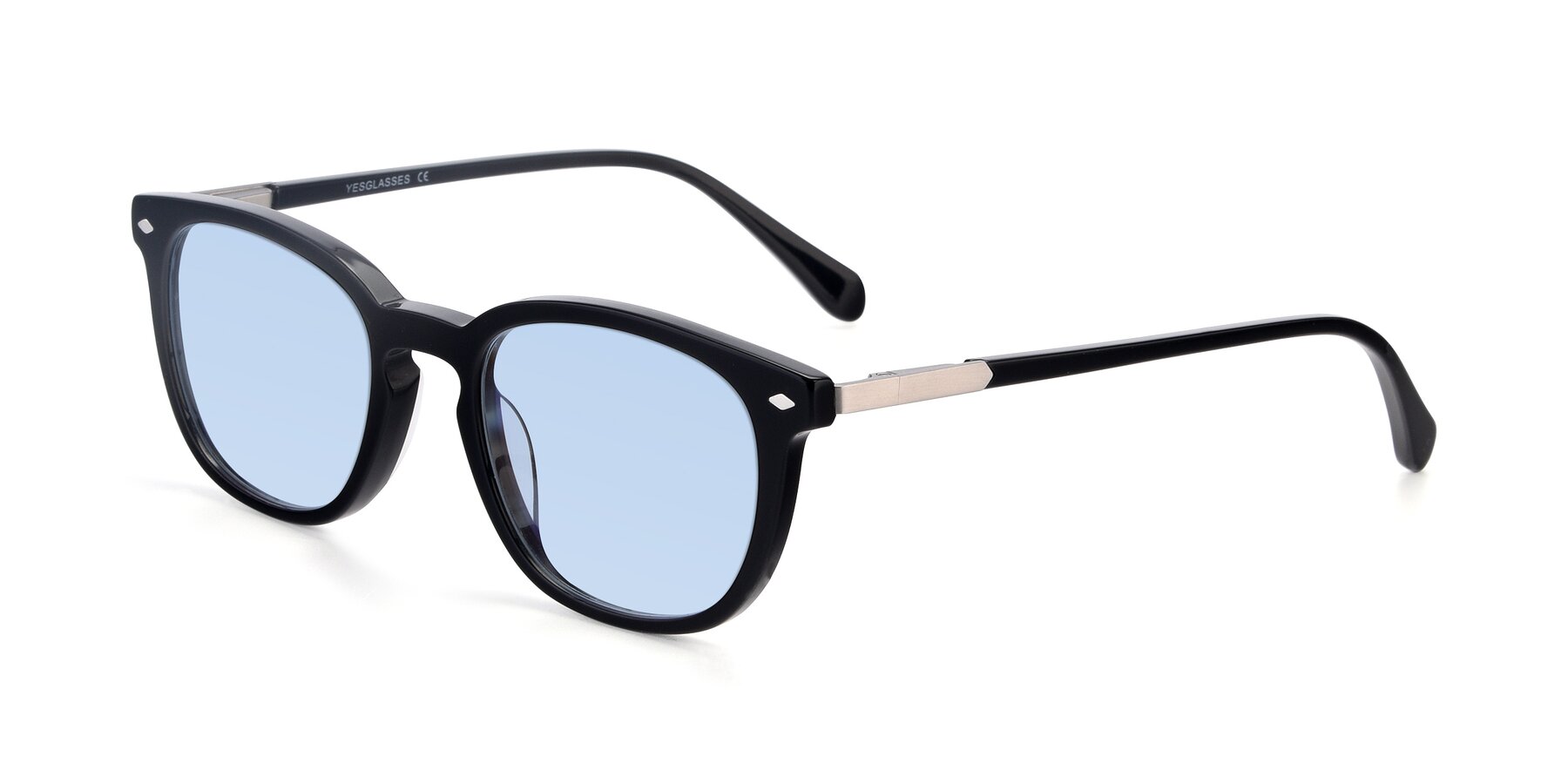 Angle of 17578 in Black with Light Blue Tinted Lenses
