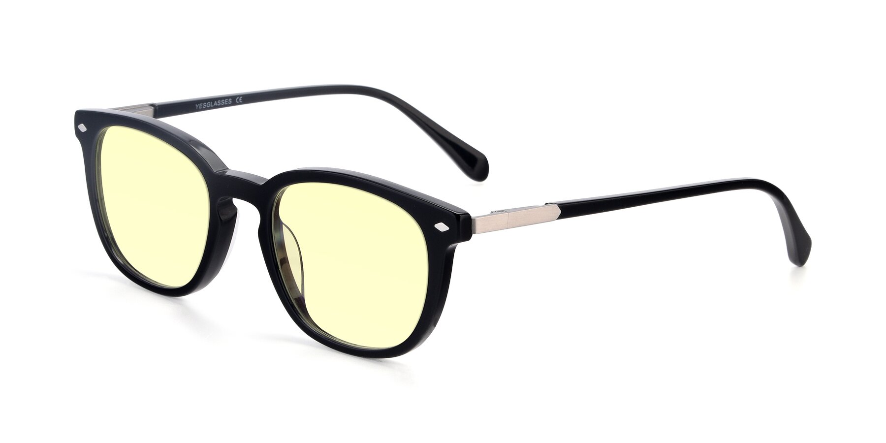 Angle of 17578 in Black with Light Yellow Tinted Lenses