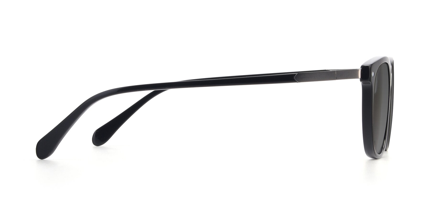 Side of 17578 in Black with Medium Gray Tinted Lenses