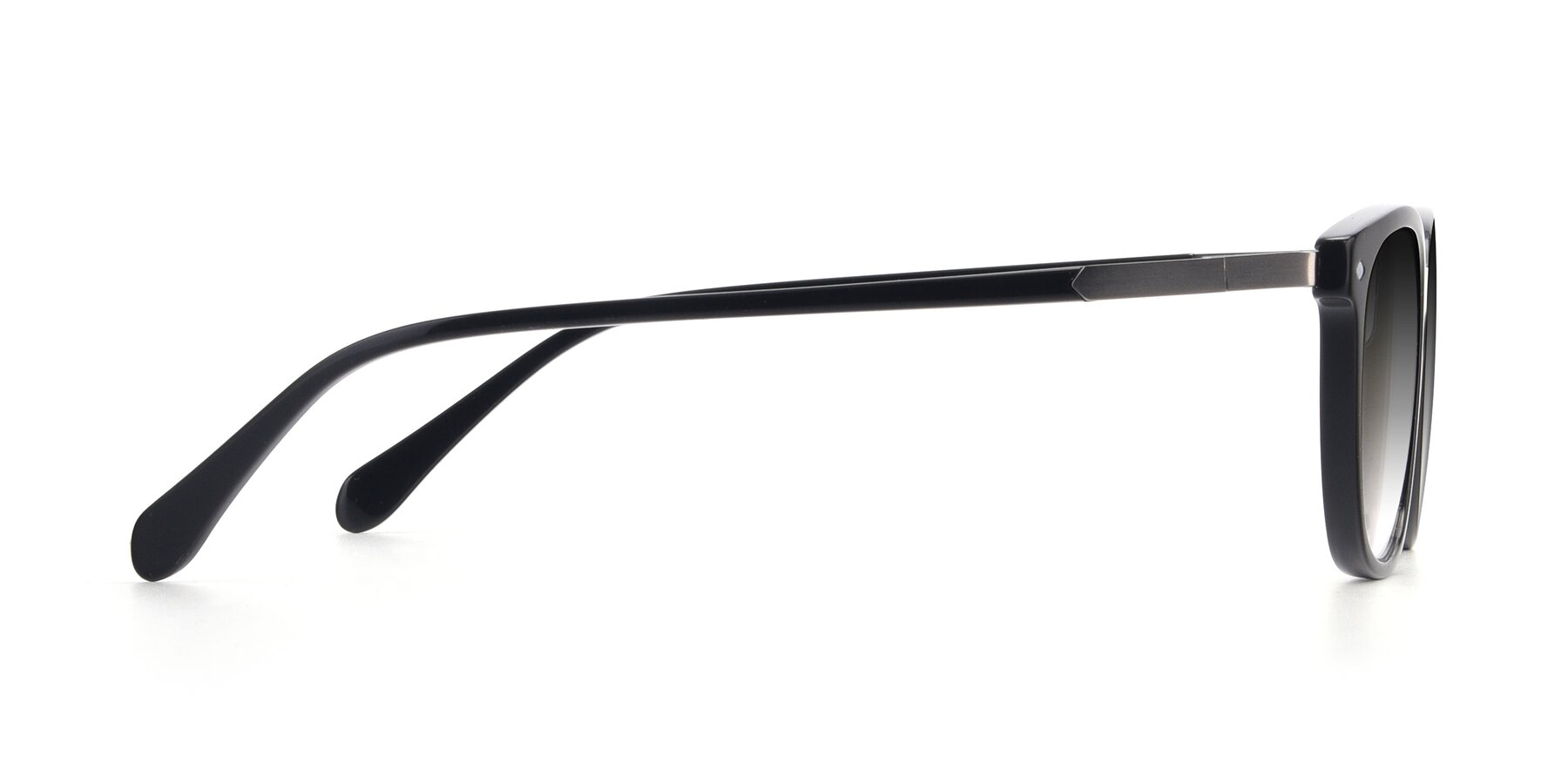 Side of 17578 in Black with Gray Gradient Lenses