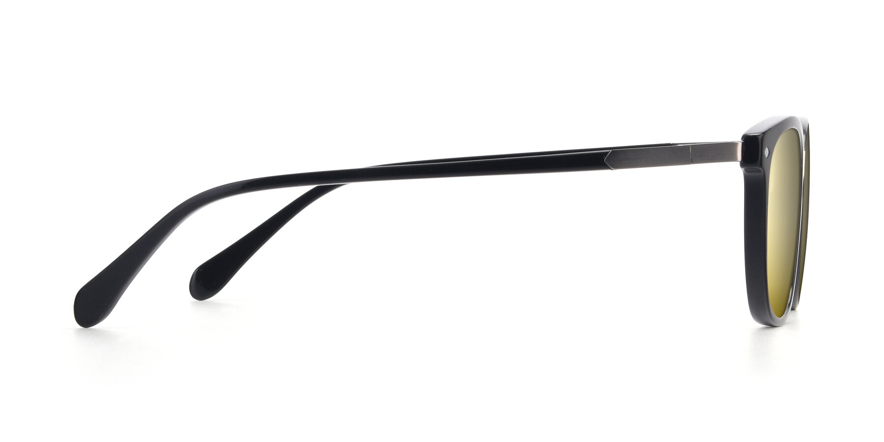 Side of 17578 in Black with Gold Mirrored Lenses