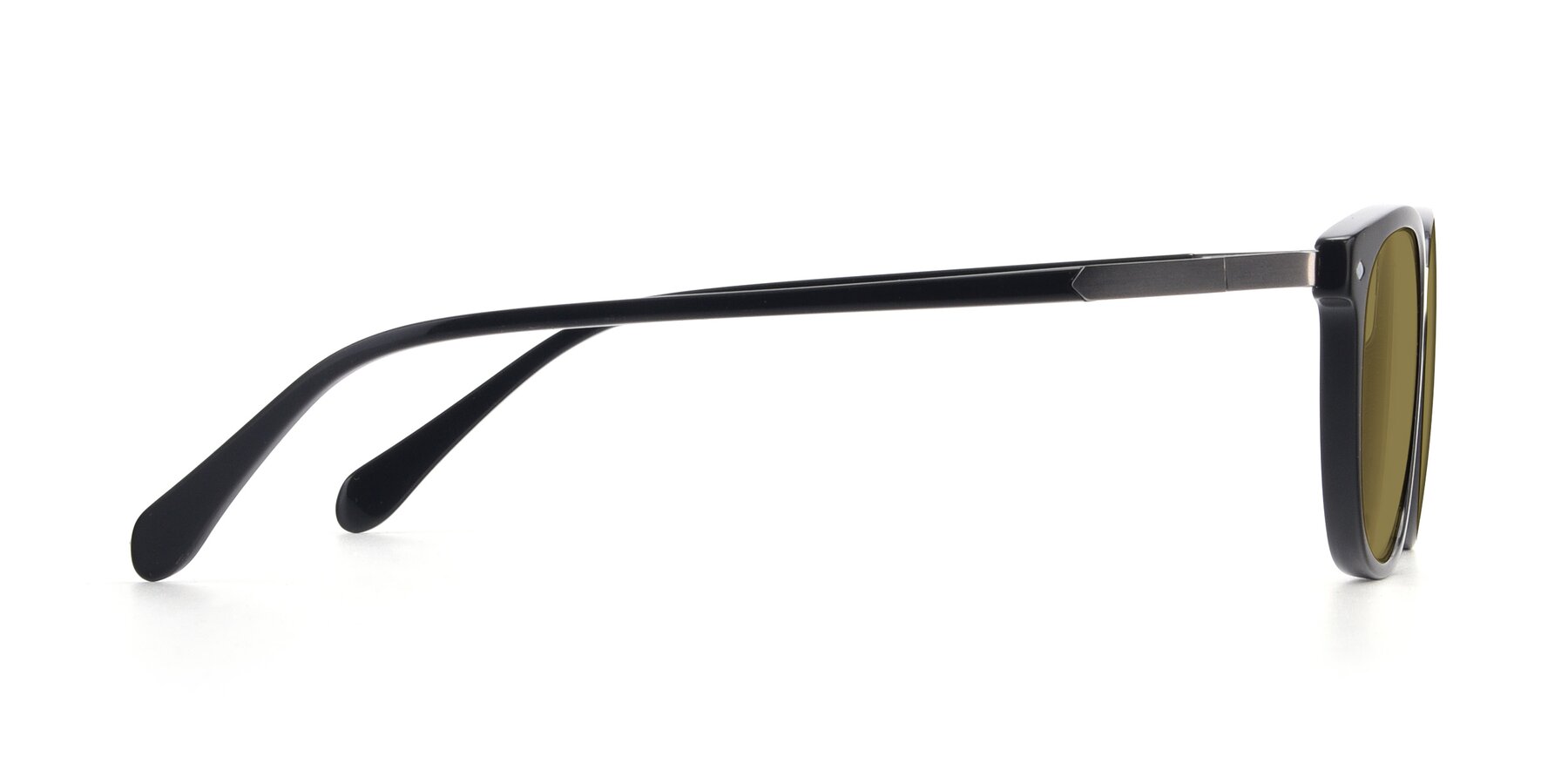 Side of 17578 in Black with Brown Polarized Lenses