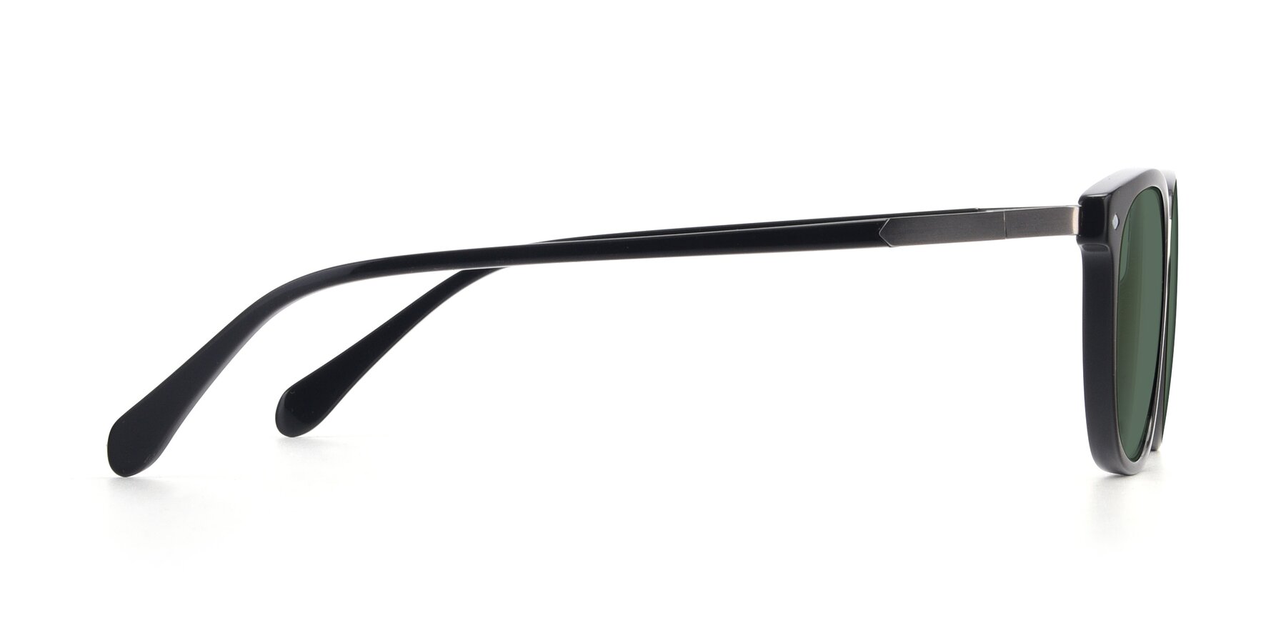 Side of 17578 in Black with Green Polarized Lenses