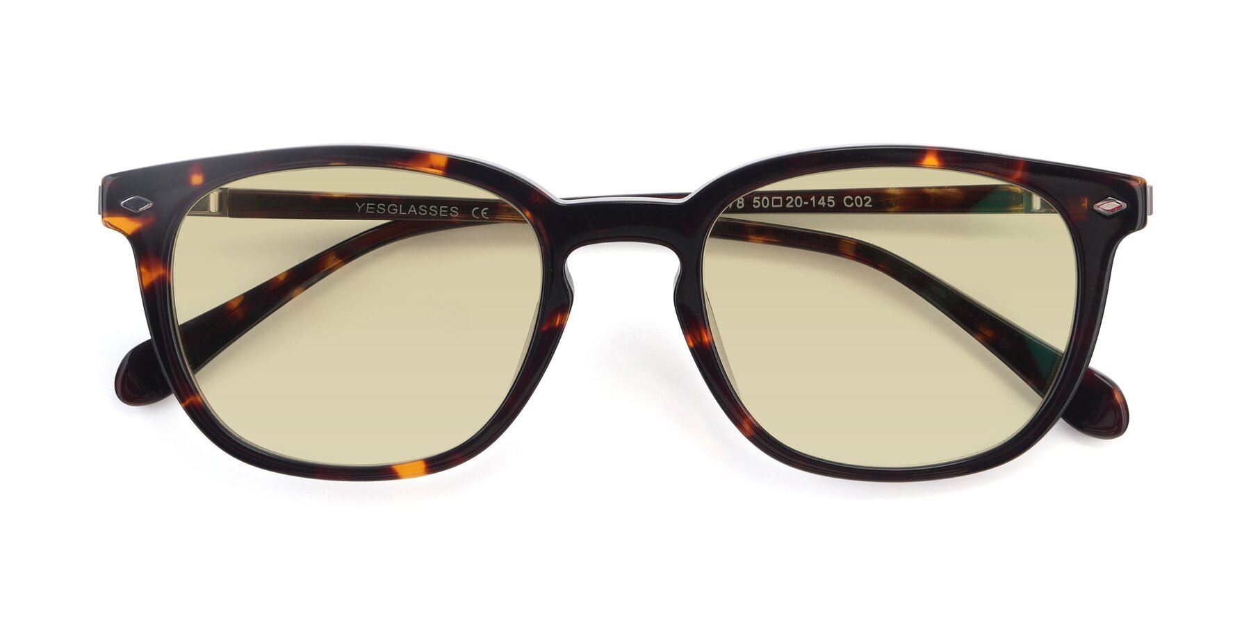 Folded Front of 17578 in Tortoise with Light Champagne Tinted Lenses