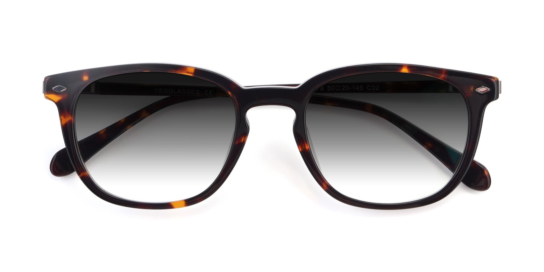 Folded Front of 17578 in Tortoise with Gray Gradient Lenses