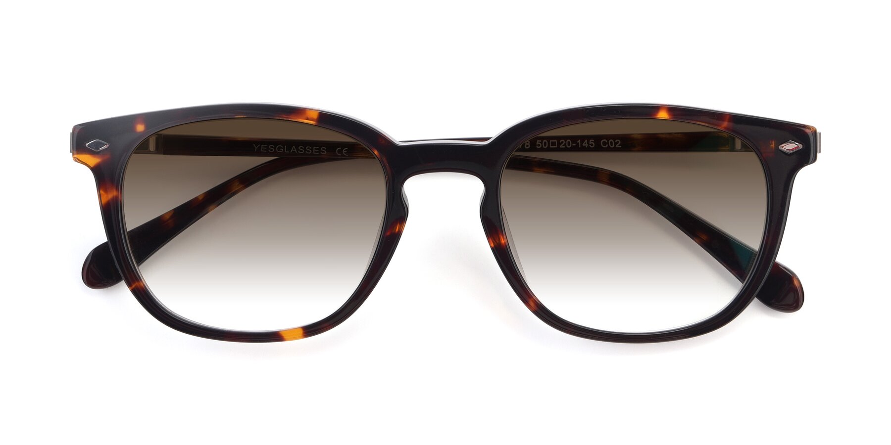Folded Front of 17578 in Tortoise with Brown Gradient Lenses